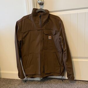 Carhartt Super Dux Rain Defender Jacket Mens M Brown Relaxed Fit Workwear Coat